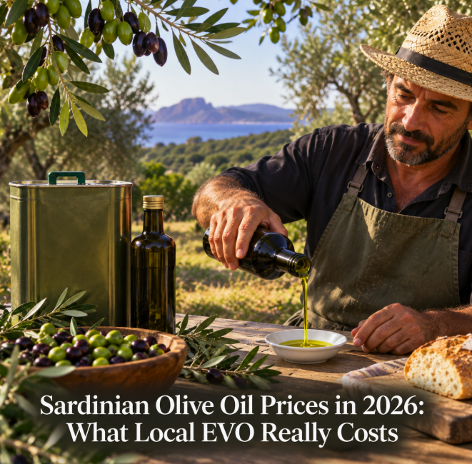 Sardinian Olive Oil Prices in 2026: What Local EVO Really Costs