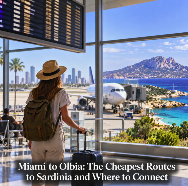 Miami to Olbia: The Cheapest Routes to Sardinia and Where to Connect