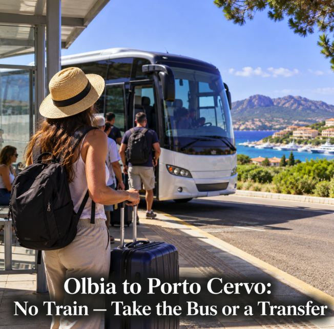Olbia to Porto Cervo: No Train — Take the Bus or a Transfer