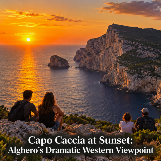 Capo Caccia at Sunset: Alghero’s Dramatic Western Viewpoint