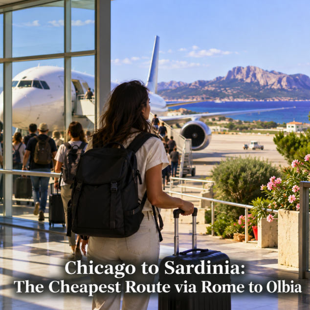 Chicago to Sardinia: The Cheapest Route via Rome to Olbia