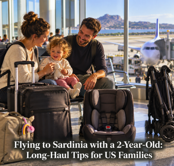 Flying to Sardinia with a 2-Year-Old: Long-Haul Tips for US Families