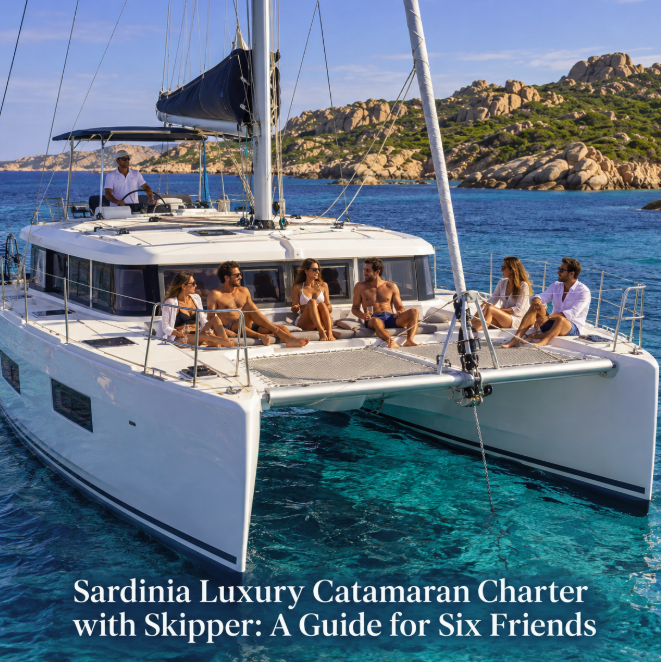 Sardinia Luxury Catamaran Charter with Skipper: A Guide for Six Friends