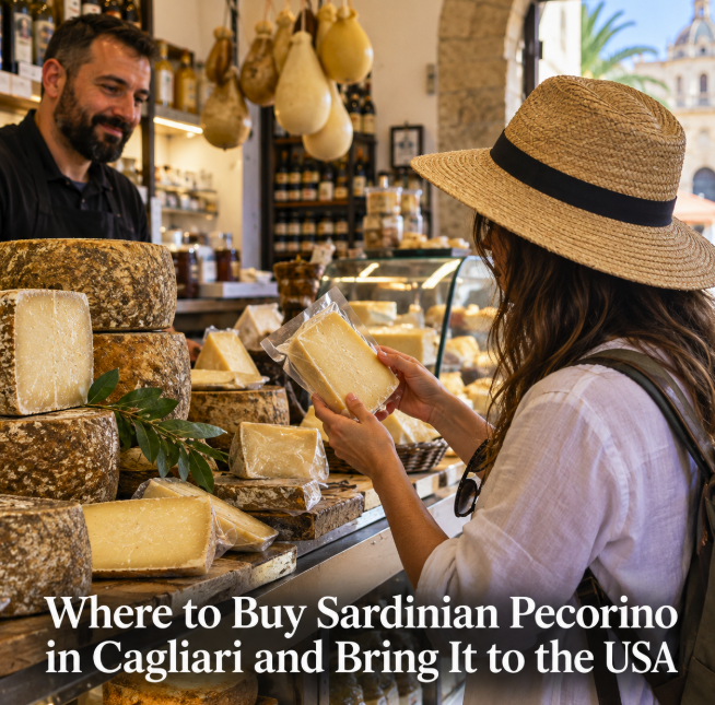 Where to Buy Sardinian Pecorino in Cagliari and Bring It to the USA