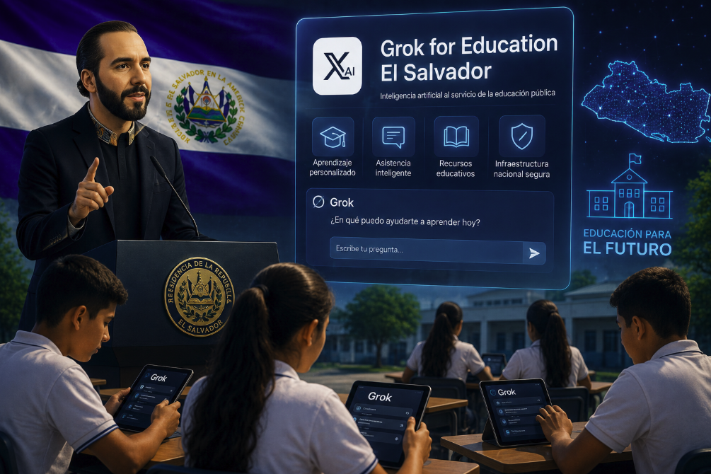 El Salvador porta Grok nelle scuole: l’AI diventa infrastruttura educativa nazionale
