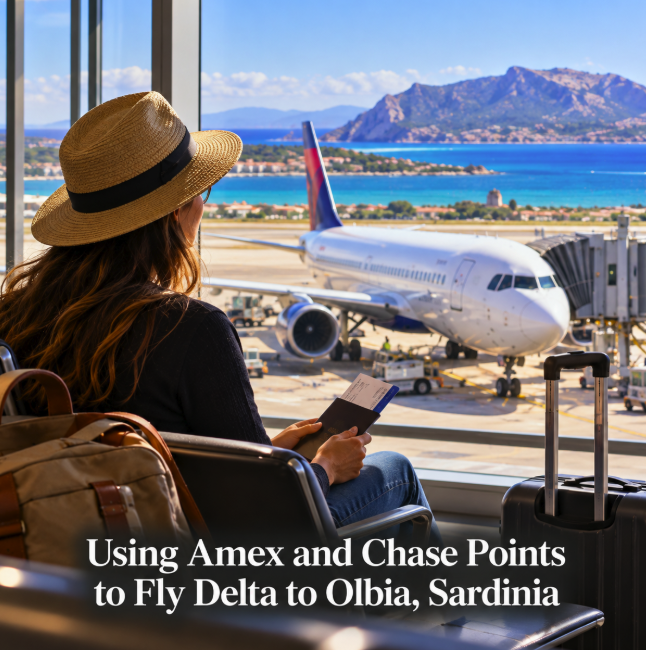 Using Amex and Chase Points to Fly Delta to Olbia, Sardinia