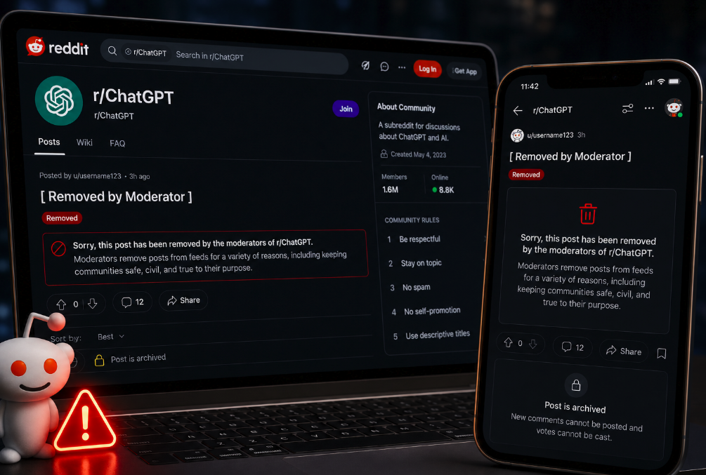 A Removed r/ChatGPT Post Reveals the Community’s Long-Running Model-Change Friction