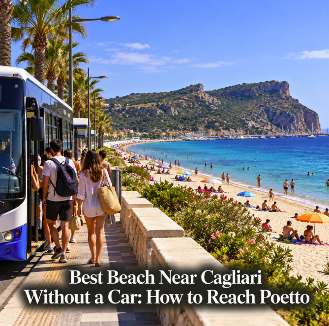 Best Beach Near Cagliari Without a Car: How to Reach Poetto