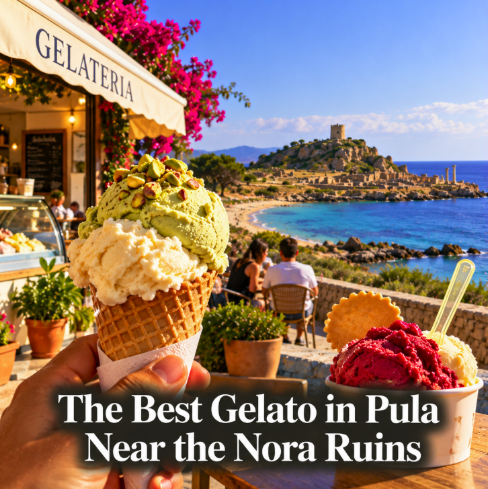 The Best Gelato in Pula Near the Nora Ruins