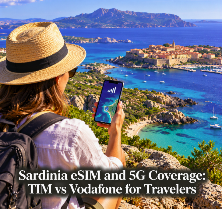 Sardinia eSIM and 5G Coverage: TIM vs Vodafone for Travelers