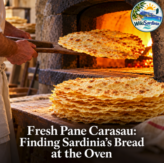 Fresh Pane Carasau: Finding Sardinia’s Bread at the Oven