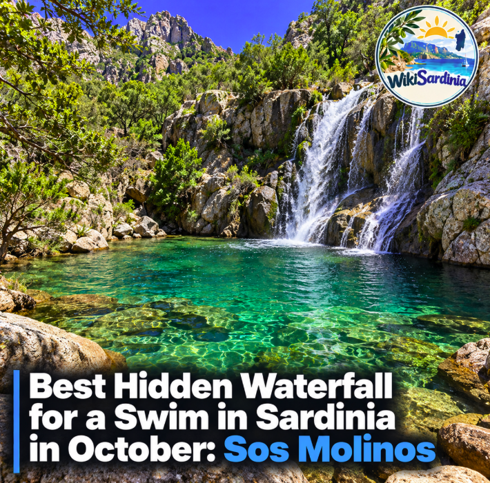 Best Hidden Waterfall for a Swim in Sardinia in October: Sos Molinos