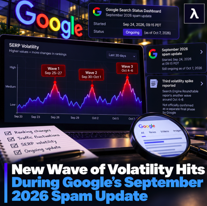 New Wave of Volatility Hits During Google's September 2026 Spam Update