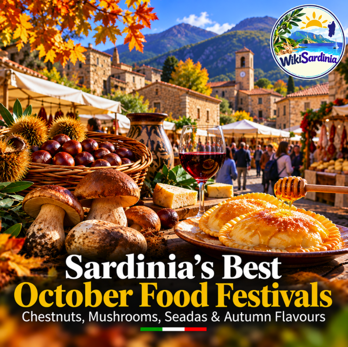 Sardinia’s Best October Food Festivals: Where to Taste Chestnuts, Mushrooms, Seadas and Autumn Flavours