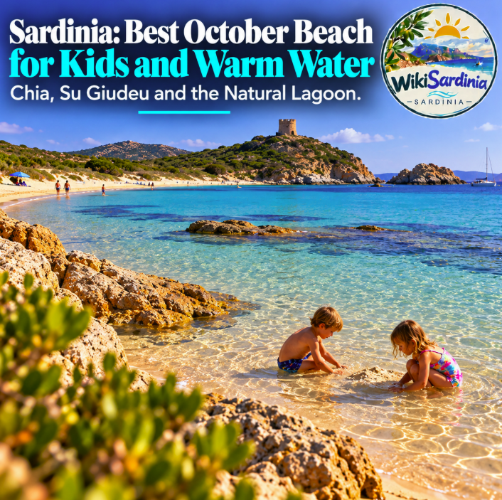 Best Sardinia Beach for Kids in October: Chia and Su Giudeu