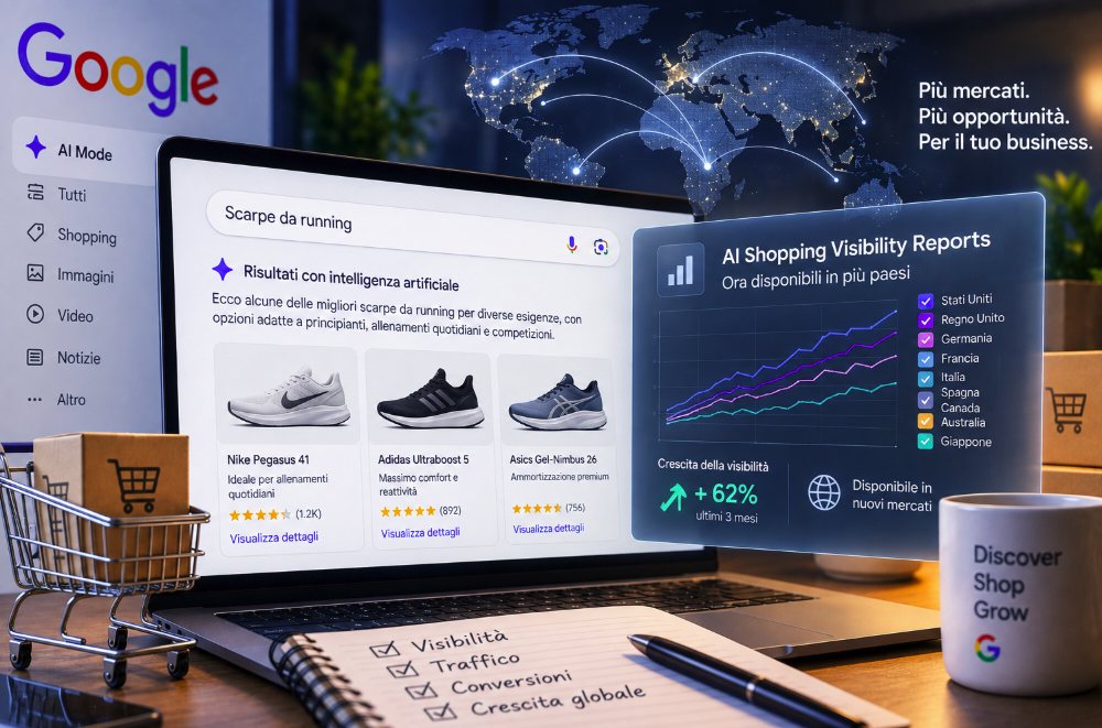 Google estende gli AI Performance Insights: la visibilità nello shopping AI diventa finalmente misurabile