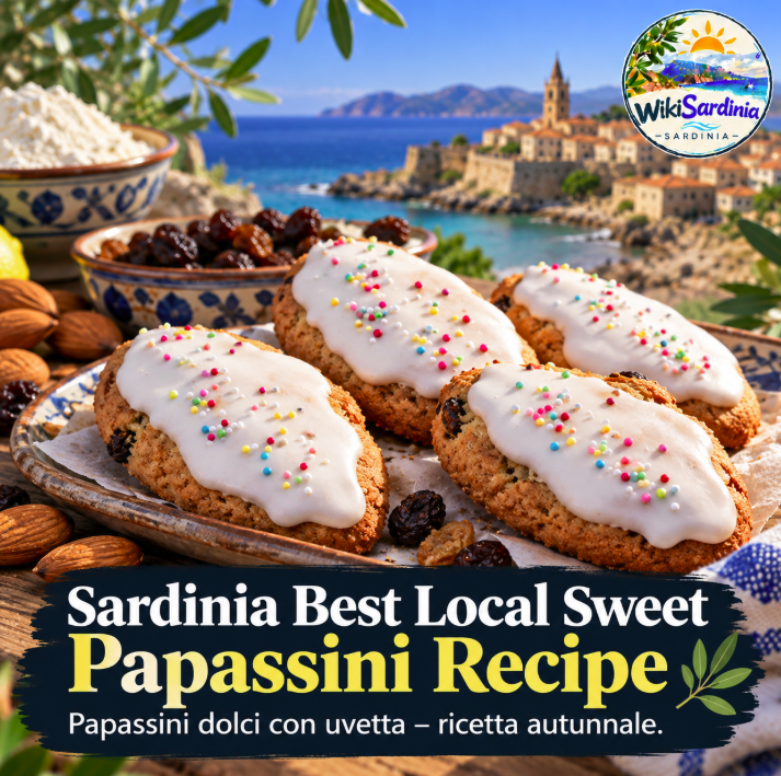 Sardinian Papassini Recipe: Traditional Autumn Cookies with Raisins
