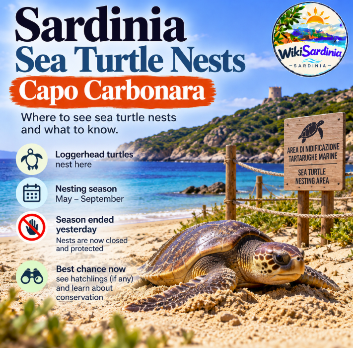 Where to See Sea Turtle Nests in Sardinia: Capo Carbonara and Nesting Season