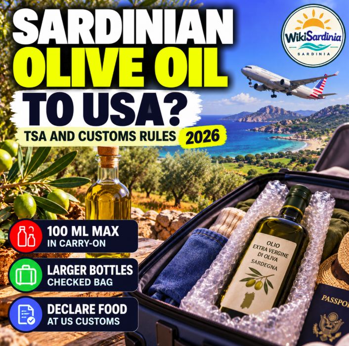 Can You Bring Sardinian Olive Oil to the USA? TSA and Customs Rules for 2026