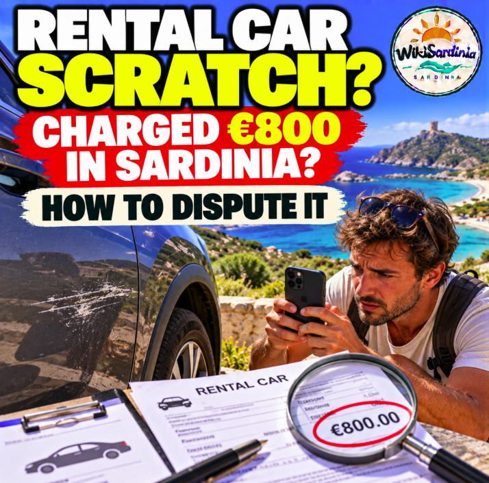 Rental Car Scratch in Sardinia: Charged €800? How to Dispute It