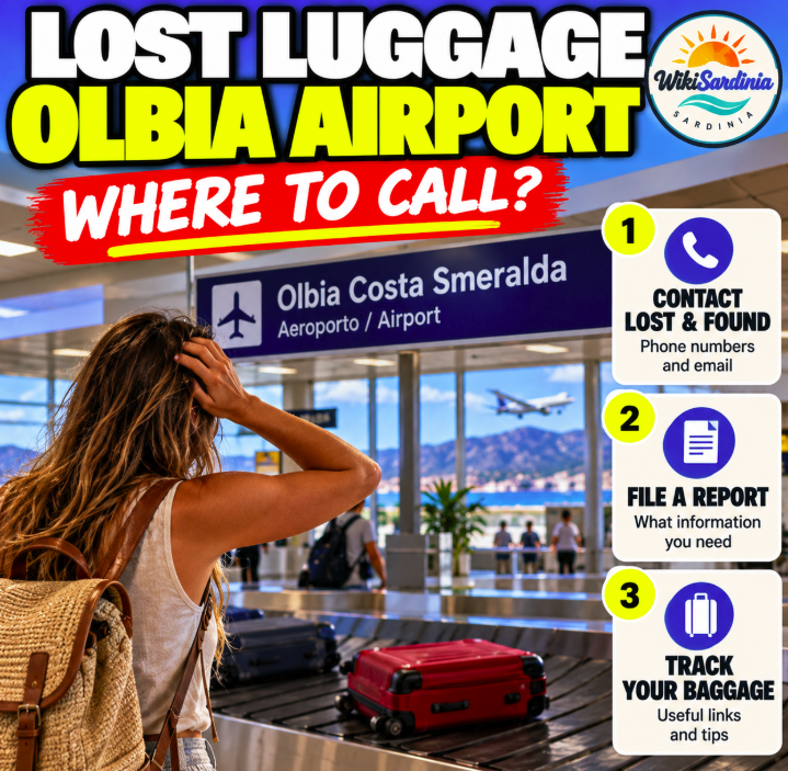 Lost Luggage at Olbia Airport: Lost & Found Phone Number and What to Do