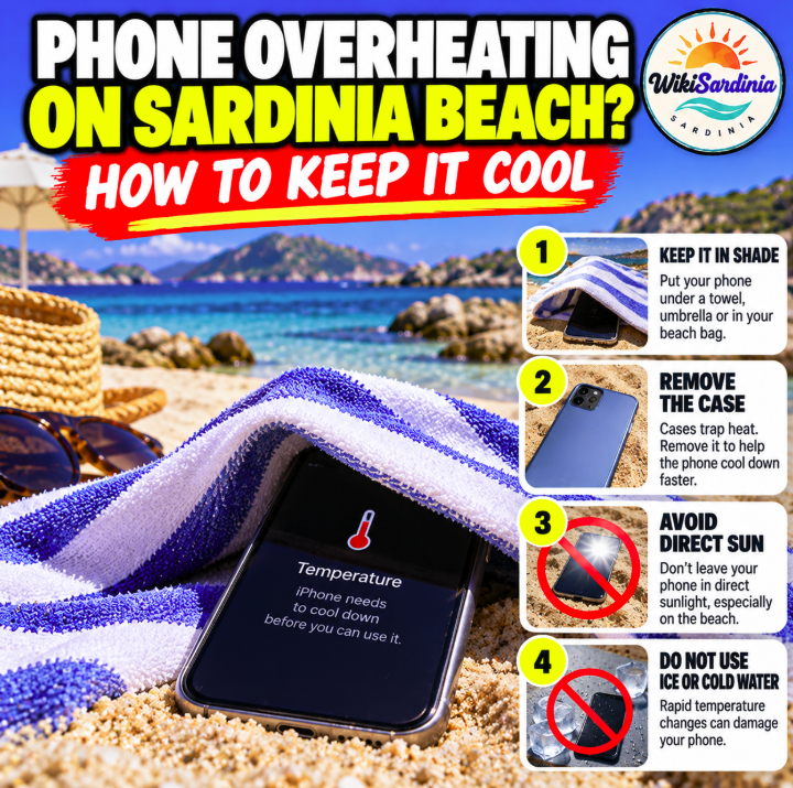 Best Way to Keep Your Phone Cool on a Sardinian Beach