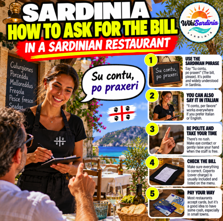 How to Ask for the Bill in a Sardinian Restaurant