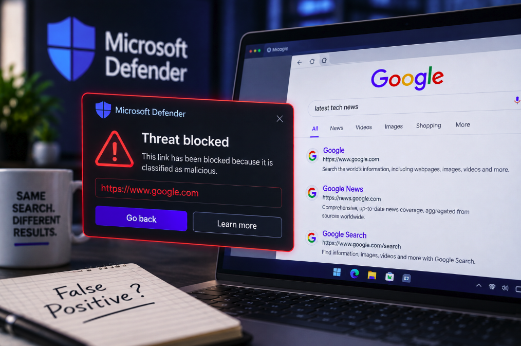 Microsoft Defender ha bloccato per errore i link di Google Search: cosa insegna il falso positivo a SEO e security team