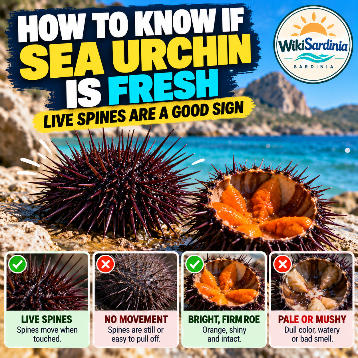Sardinia: How to Tell If a Sea Urchin Is Fresh
