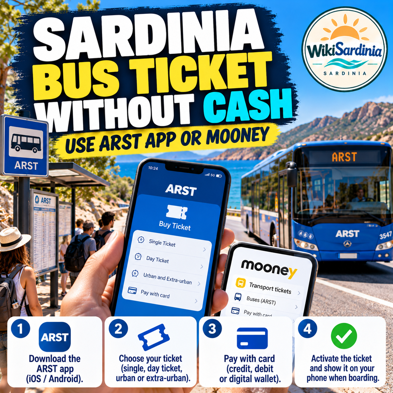 Sardinia: How to Buy a Bus Ticket Without Cash