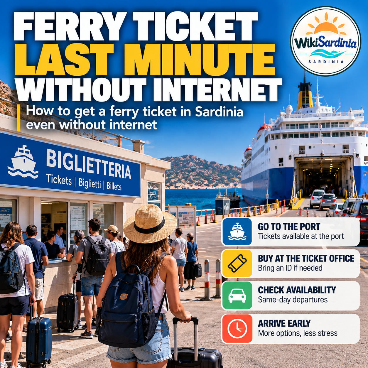 Sardinia: How to Get a Last-Minute Ferry Ticket Without Internet