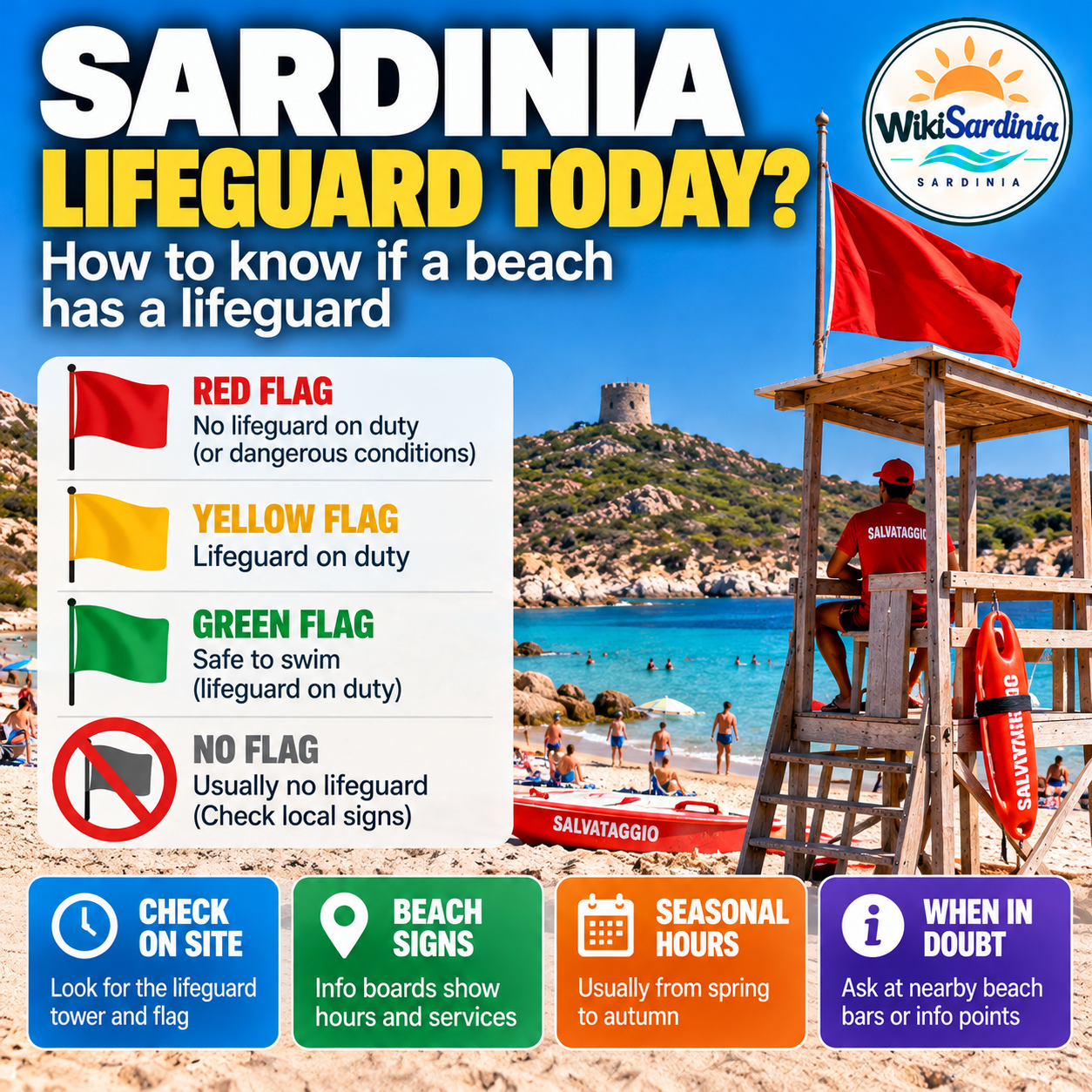 Sardinia: How to Know If a Beach Has a Lifeguard Today