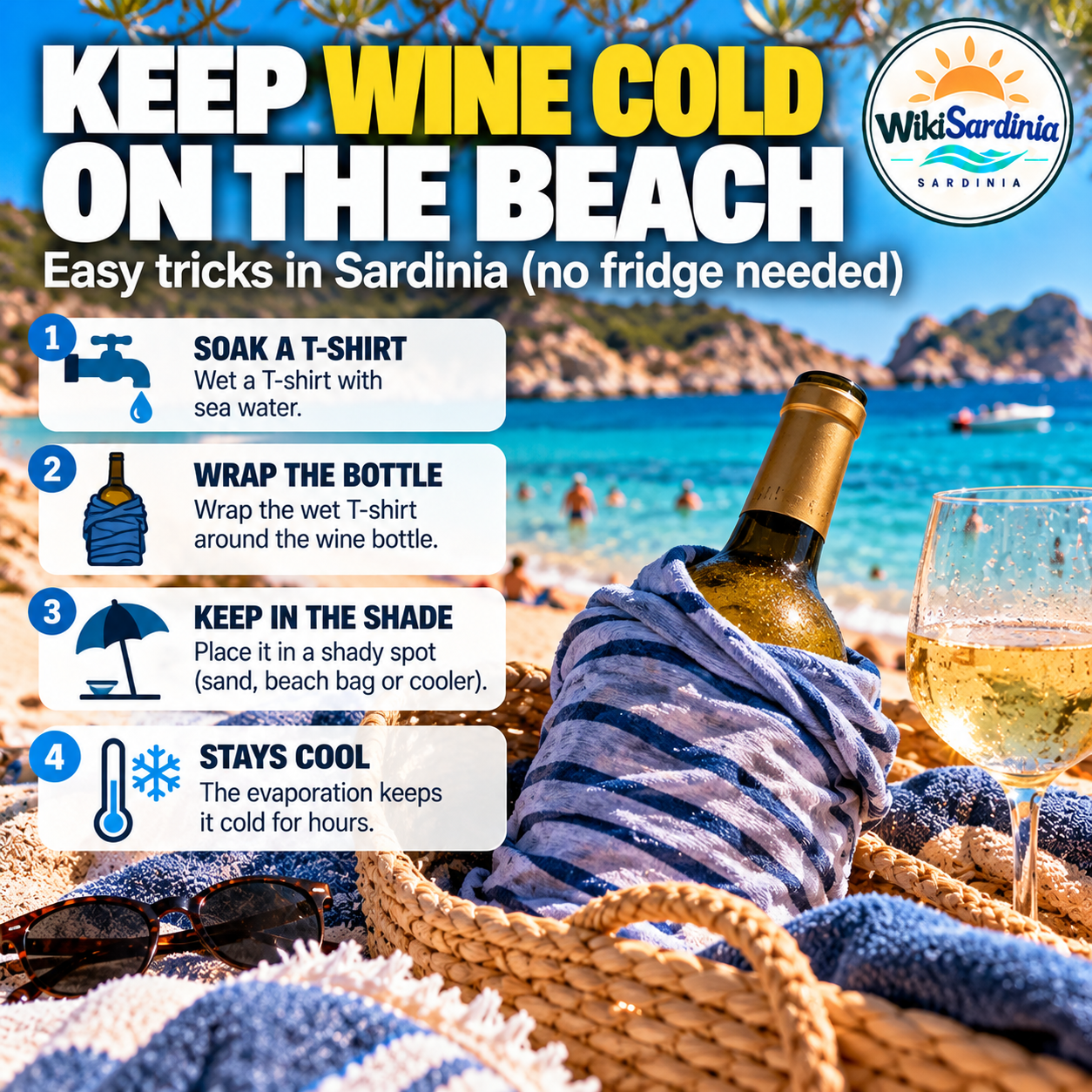 Sardinia: How to Keep Wine Cold on the Beach Without a Fridge