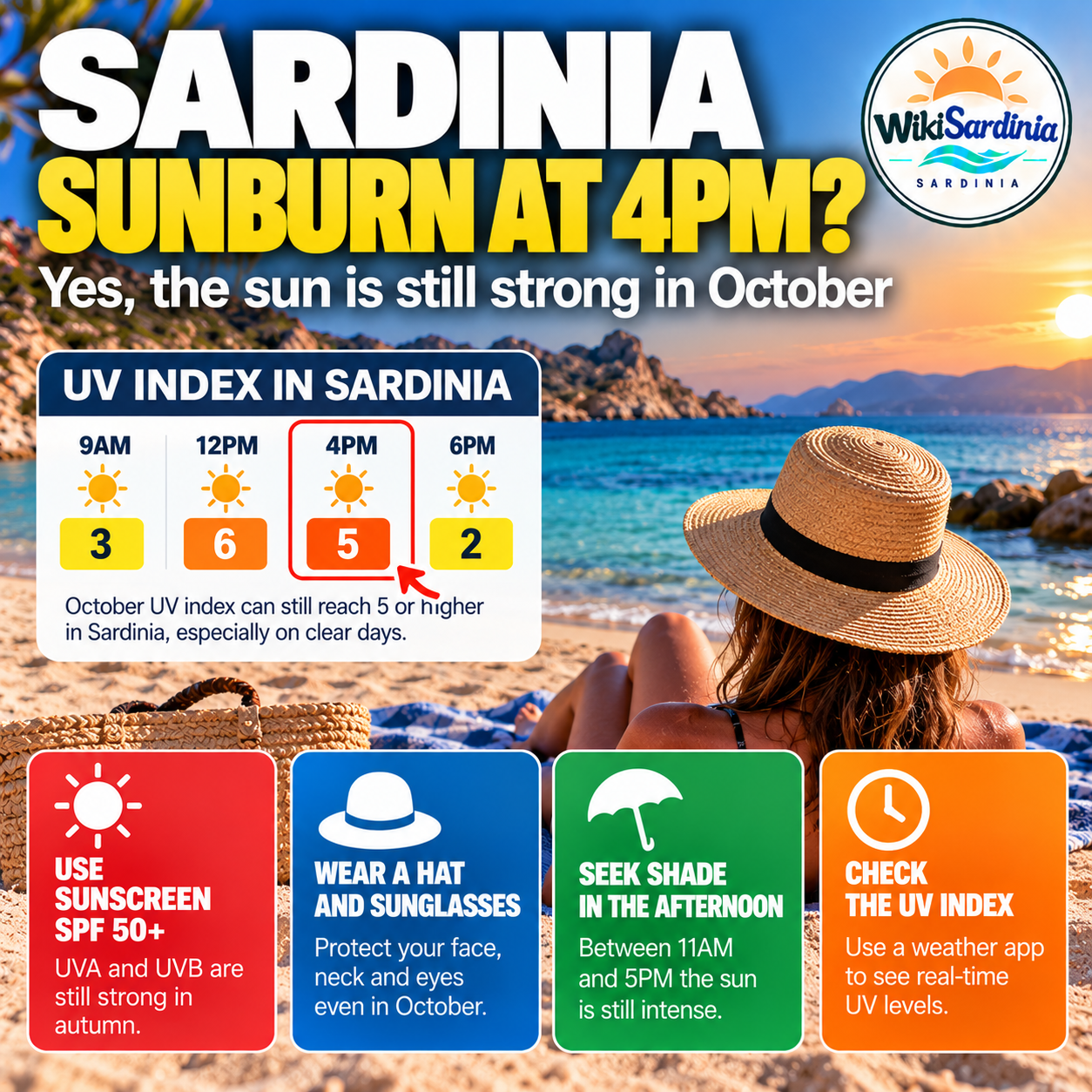 Sardinia: How to Avoid Sunburn at 4 p.m. in October