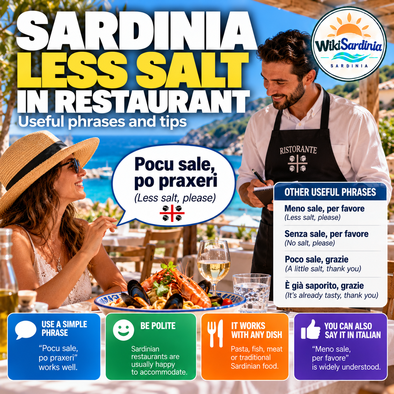 Sardinia: How to Ask for Less Salt in a Restaurant