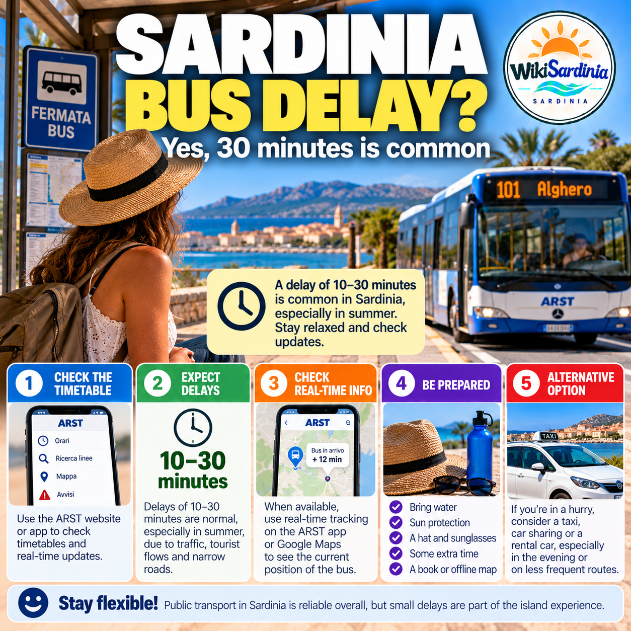 Sardinia: How to Understand Bus Delays and What to Do