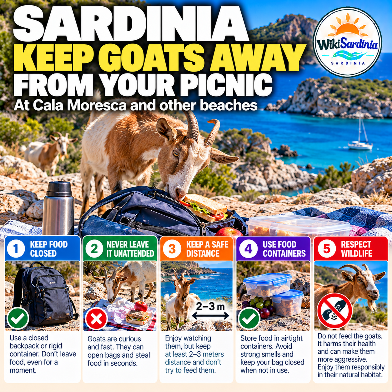 Sardinia: How to Keep Goats Away from Your Picnic