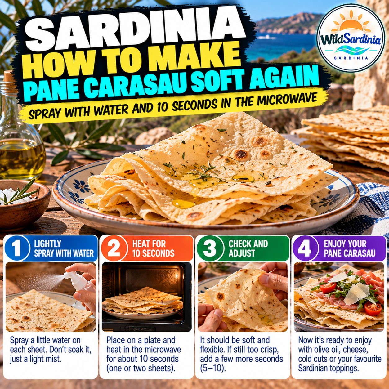 How to Make Pane Carasau Soft Again: The 10-Second Trick