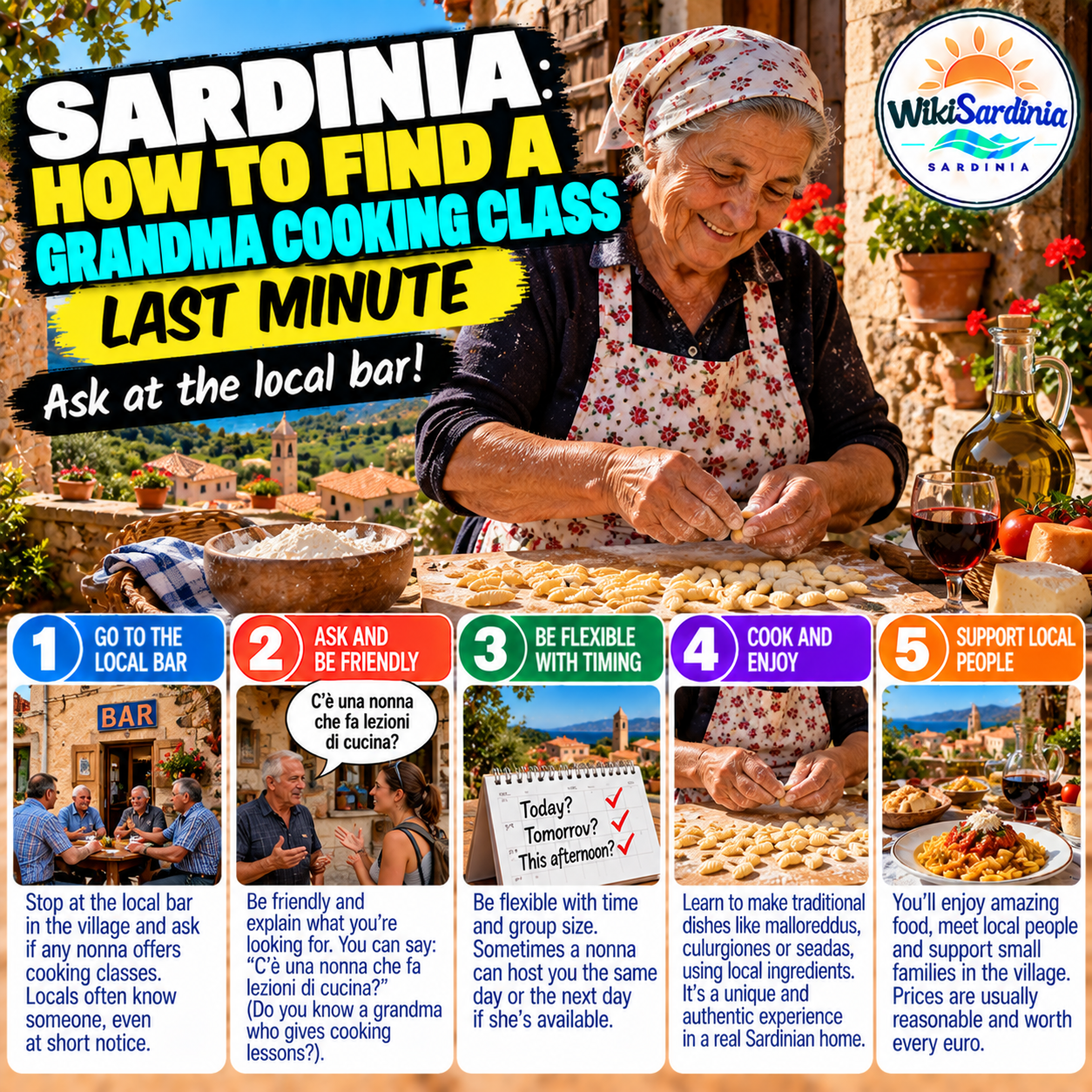 How to Find a Last-Minute Sardinian Grandma Cooking Class