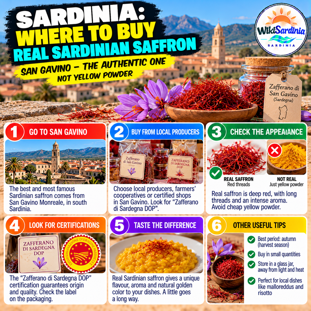 Where to Buy Real Sardinian Saffron: San Gavino Monreale Guide