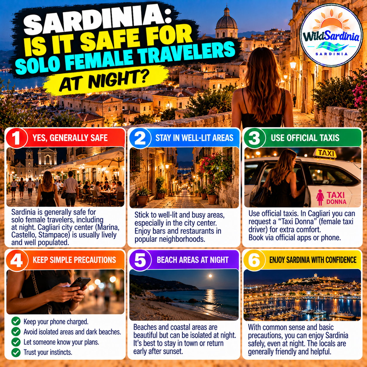 Is Sardinia Safe for Solo Female Travellers at Night?