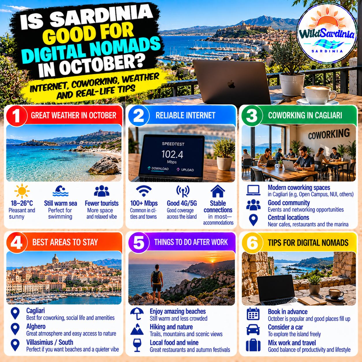 Is Sardinia Good for Digital Nomads in October?