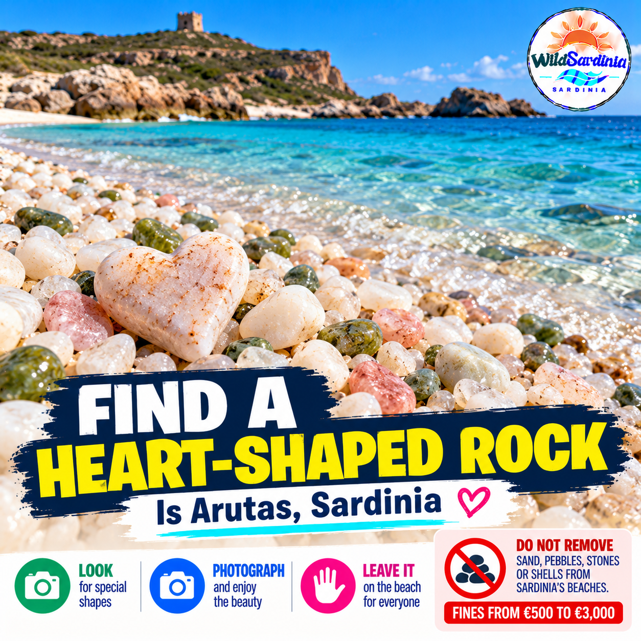 Sardinia’s Best Beach for Finding a Heart-Shaped Rock