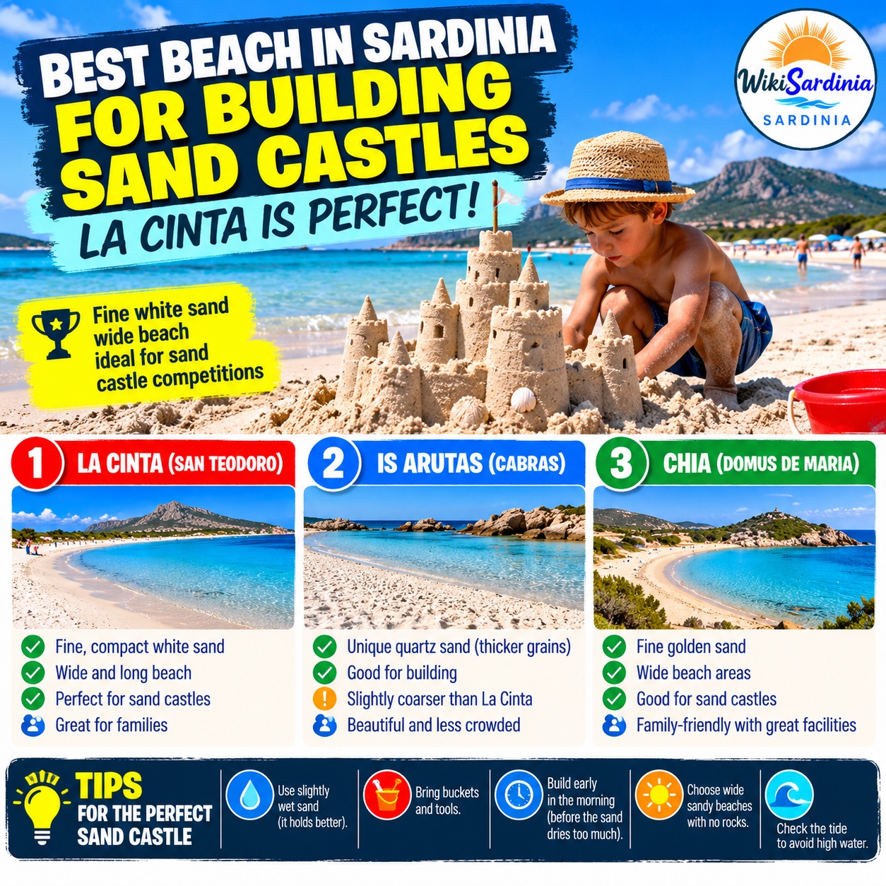 Sardinia’s Best Beach for a Sandcastle Competition