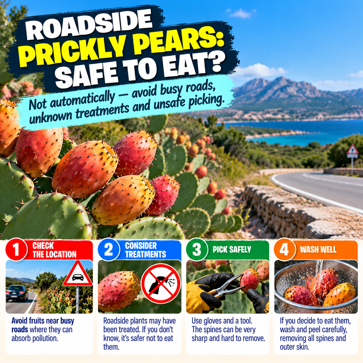 Can You Eat Prickly Pears Growing by the Roadside in Sardinia?