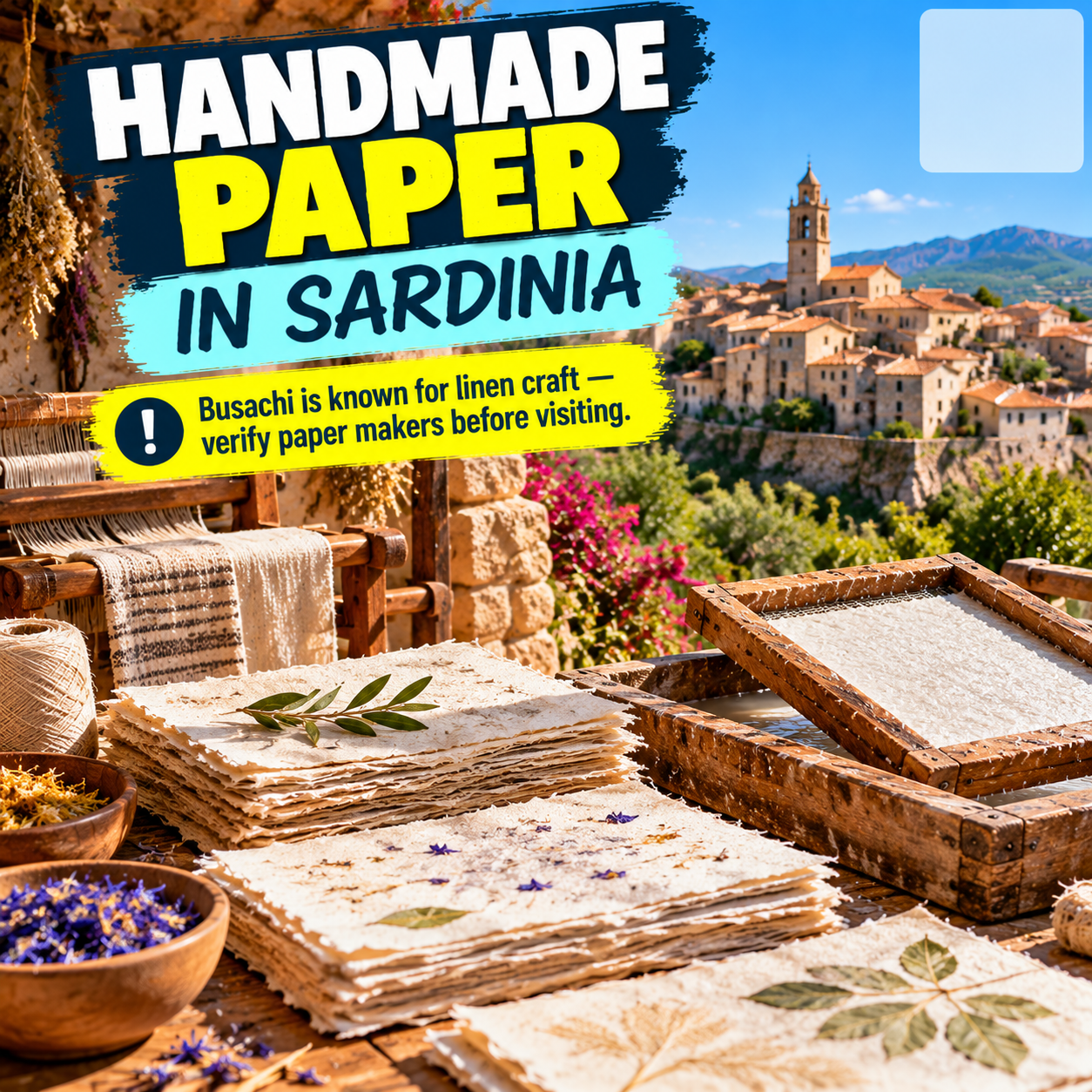 Where to Buy Handmade Paper in Sardinia