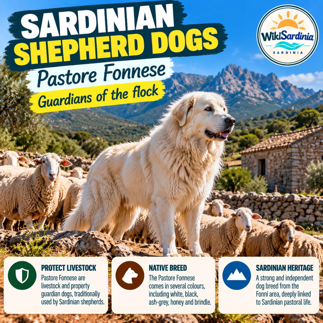 Why Do Sardinian Shepherds Have White Dogs?
