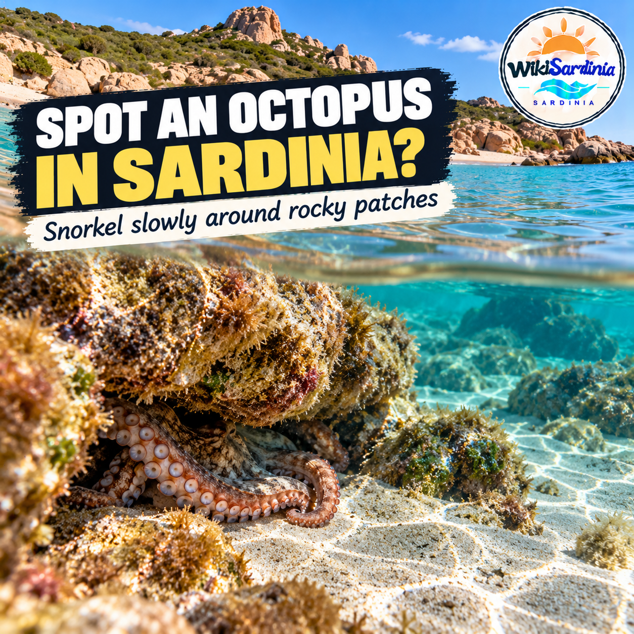 Best Beach in Sardinia to Spot an Octopus While Snorkelling