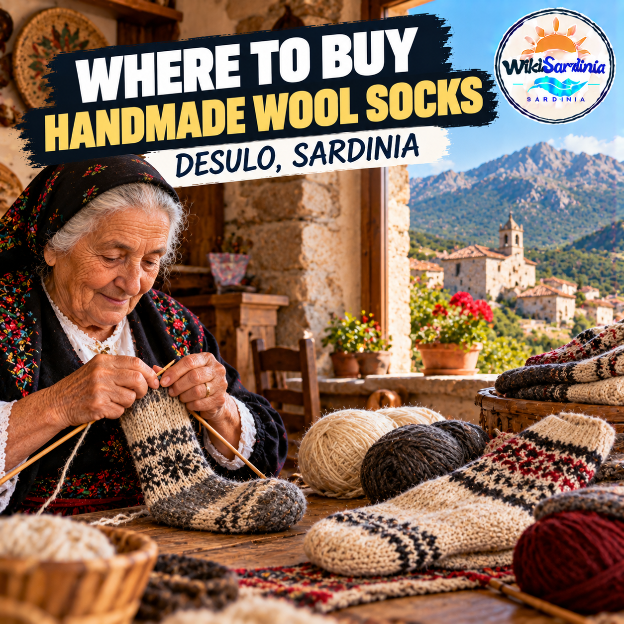 Where to Buy Handmade Wool Socks in Sardinia