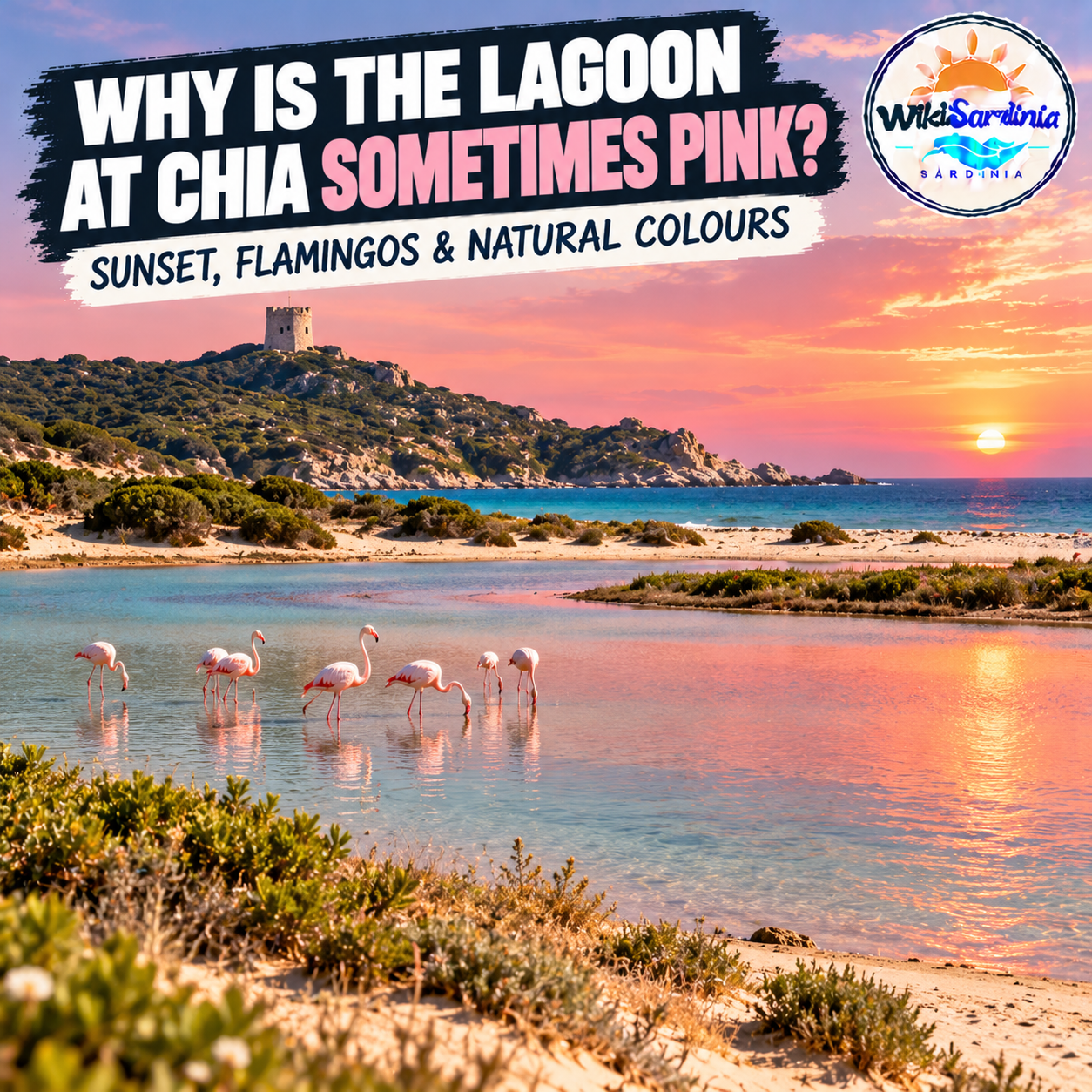 Why Is the Lagoon at Chia Sometimes Pink?